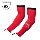 Milwaukee 48-73-9031 Cut Level 3 Arm Sleeves 18in Red Pair Work