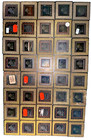 1lb 12 Oz  - 40 Old Black Fiber Cpus Processors Gold Recovery Scrap Pentium Mmx