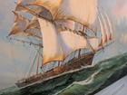 Xl Original Oil On Canvas Painting Clipper Ship Signed By Pete Rogers 48x36