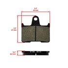 Rear Brake Pads For Suzuki Gsx-r1000 Gsxr1000 2001 2002 2004 2005 2006