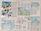 Making Of Canada National Geographic Inserts  3 Educational Maps Posters 1994-97