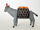 Mexico La Union Oaxaca Folk Art Wood Carving Donkey Burro Mule Animal Alebrije