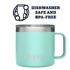 Authentic Yeti Rambler 14 Oz Stainless Steel Mug With Magslider Lid -  Sea Foam 
