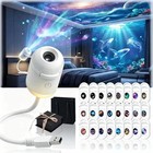 Hd Smart Dynamic 5d Holographic Night Light Projector  2 In 1 Galaxy Night Light