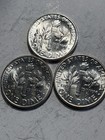 1952 P D S Roosevelt Dime 10c 90  Silver 3 Mint Year Lot Pds Bu Brilliant Unc