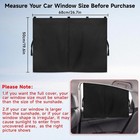 2pcs Car Privacy Sun Shade Magnetic Double Layer Rear Side Window Curtain Cover