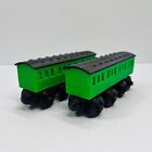 Wooden Railway Compatible Passenger Coachs Custom Thomas Friends Brio  green 