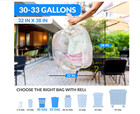 250 Count Bulk  30-33 Gallon Trash Bags Heavy Duty  Clear Large Trash Bags
