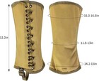 Canvas Leg Gaiters For Men Wwii Reproduction M1936 Hiking Army Khaki Canvas  3r