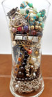 2 Lb Wearable Jewelry Lot Vintage-modern Mixed Earrings Rings Necklaces
