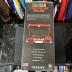 Red Crosley Cruiser 3 Speed Portable Turntable Lp Album Record Player