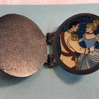 Disney Cinderella Hinged Open   Close Cameo Royal Blue Glitter Rare Htf          