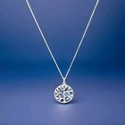 Sterling Silver Fas Tree Of Life Pendant 18  Necklace 925 Link Chain 