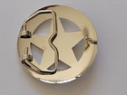 Texas Ranger Seal Badge Belt Buckle - Silver Finish Western 2 50  Belt Buckle