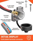 Sotofy Waterproof Rv Wall Pass Through Kit For Starlink Plastic Cover  Silver 