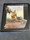 Vintage Red Man Tobacco Advertising Hunting Poster Lou Costello Actor Framed