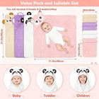 12 Pcs Baby Bath Towels Set Animal Hooded Towels   Washcloths Newborn Set