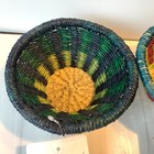 Nwt African Fair Trade Woven Market Baskets One Of A Kind  Set Of 2