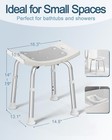 Adjustable Height Shower Chair Stool For Inside Shower  Non-slip Bath Seat