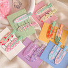 12 Pieces Of Multi-color Colorful Hair Clips With Side Bangs  Duckbill Clips For