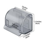 Luexbox 2 Pcs Plastic Razor Holders With Cover For Shower Wall  Self Grey
