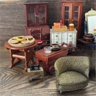 Vintage Dollhouse Furniture   Miniatures Mixed Lot - Rare Find   Bulk Lot 