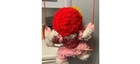 Vintage Large Clown Doll Yarn And Metal 80 s Handmade 20 