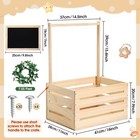 Wooden Baby Shower Crate  Wooden Gift Basket For Pregnancy News  wood 