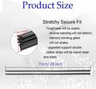4pcs 28  Silicone Windshield Wiper Blade Refills Frameless Universal Fit