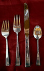 Classic Rose-reed   Barton 4 Piece Sterling Place Setting s   No Monogram  Nice 