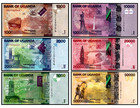 Set 6 Uganda 1000 2000 5000 10000 20000 50000 Shillings P 49-54 Unc New Banknote