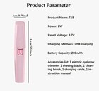 Electric Eyebrow Trimmer  1 Box Usb Rechargeable Eyebrow Shaver With Led Light 