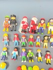 Lot Of Playmobil Figures Geobra People Kids Men Woman Police Santa