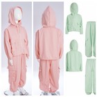 Kids Girls Jacket And Trousers 2-piece Sweatsuit Activities Tracksuit Travel