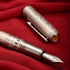 Hongdian 100 Piston Fountain Pen Ef f  m Long Blade Nib Metal Engraving Pen