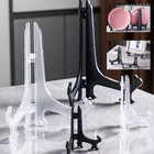 Plastic Acrylic Easels Or Stand plate Holders To Display Pictures Or Other Items