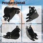 Mini Excavators Attachments 200mm Narrow Bucket For Agt Typhon Other 1-2 Tons