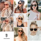 Sojos Small Round Classic Polarized Sunglasses For Women Men Vintage Style Uv400