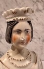 Antique Staffordshire Queen Victoria Figure Cloak With Sash 12 