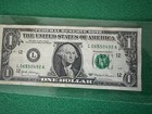 2017 Series Over Inked  1 Dollar Bill Note-  5 In Both Serial  s Error Currency