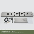 5 In 1 Shower Panel Tower System  304 Stainless Steel Led Rainfall Shower Head W
