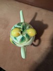 Franz Porcelain Teapot  Hand-painted Lemon Design