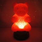 Red Gummy Bear 8    Night Light Mood Lamp Rigid Hard Plastic Battery Operated