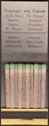 Vintage Full Matchbook Abc Coach Lines Full Length Fort Wayne Indiana Unused