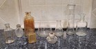 Lot Of 10 Vintage Estate Medicine  Bottles  Laboratory  Apothecary Bottles