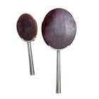 Vintage Brown Celluloid Hand Mirror And Hair Brush Vanity Set Silver Handle