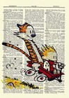 Calvin And Hobbes Dictionary Art Print Book Page Picture Poster Red Wagon