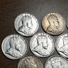 10 Canada Silver 5 Cents Edward Vii 1902 1903 1903h 1904 1905 1906 07 08 09 10