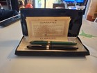 Vintage Sheaffer s Snorkel Fountain Pen   Pencil Set 14 Kt Gold Nib