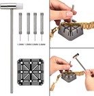 108pc Watch Repair Kit Link Removal Tool Watch Band Adjustment Spring Bars Pins